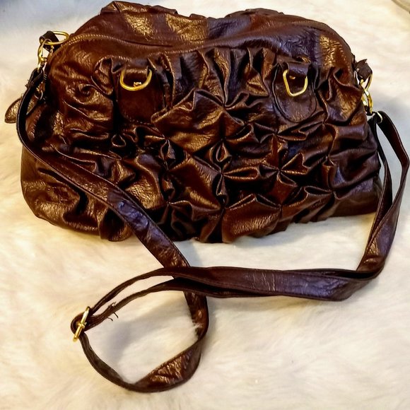 Karma Handbags - Karma Shoulder/Crossbody Gathered Purse